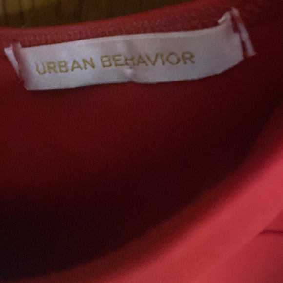 Vintage Red cute ladies dress. Off the shoulder open side for a flattering look. - Picture 2 of 5